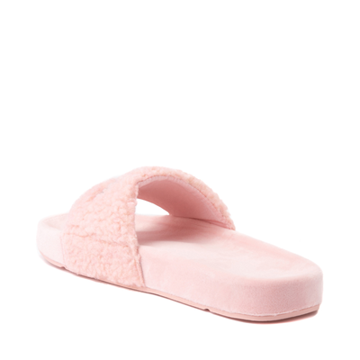 Alternate view of Womens Fila Fuzzy Drifter Slide Sandal - Pink
