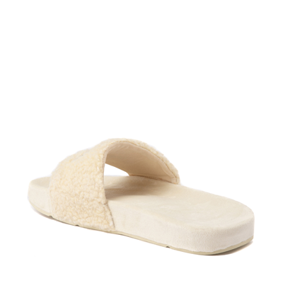 Alternate view of Womens Fila Fuzzy Drifter Slide Sandal - Cream