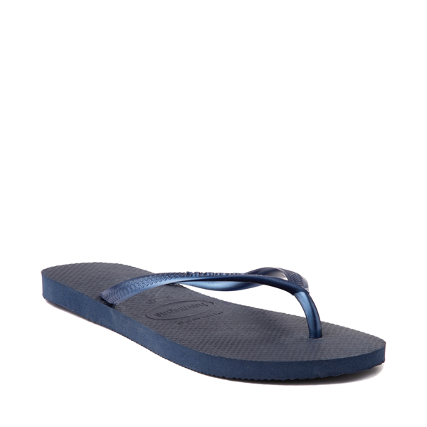 alternate view Womens Havaianas Slim Sandal - NavyALT5