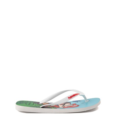 Alternate view of Havaianas Super Mario Kart Sandal - White