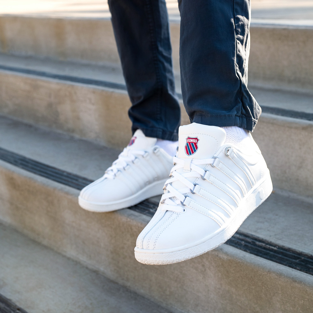White Classic K Swiss Mens Tennis K Swiss White Classic All White