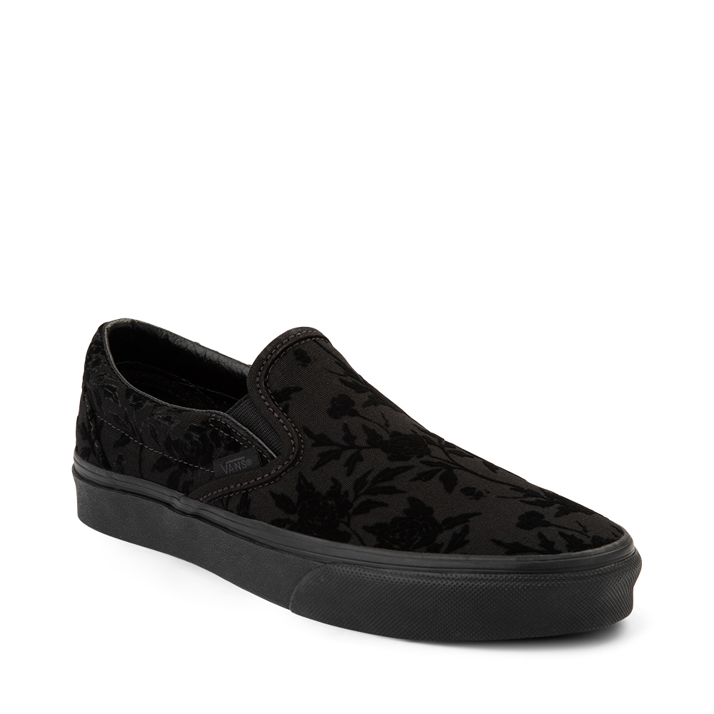 black vans with roses on them