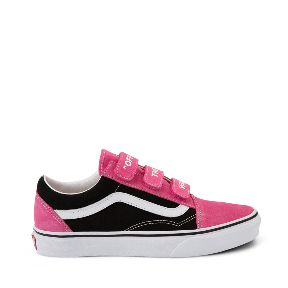 Vans Old Skool V Off The Wall Skate Shoe - Shock Pink / Black