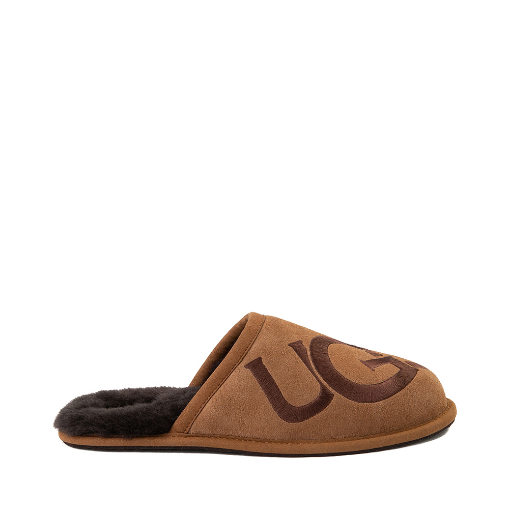 Mens UGG Scuff Logo Slipper Chestnut