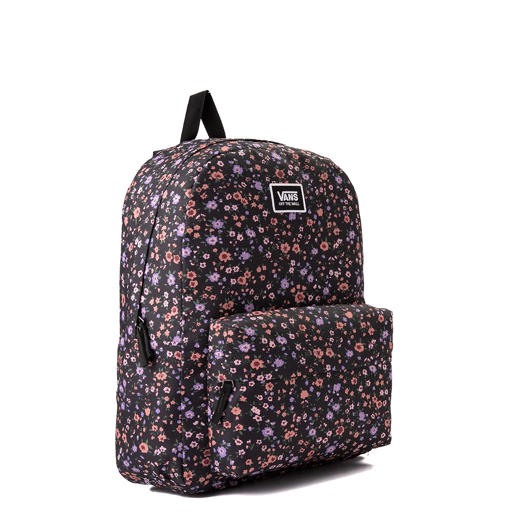vans blue floral backpack