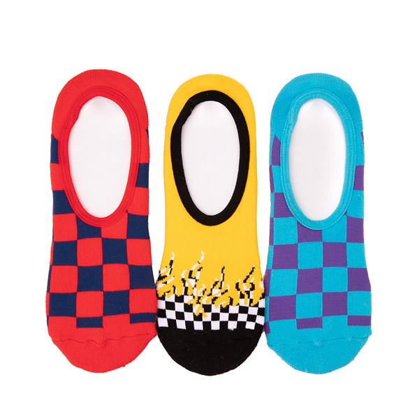 Mens Vans Checkerboard Flame Liners 3 Pack - Multicolor