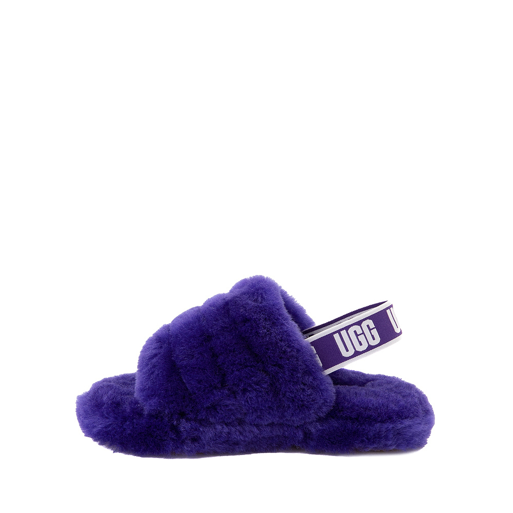 purple fluffy ugg slippers