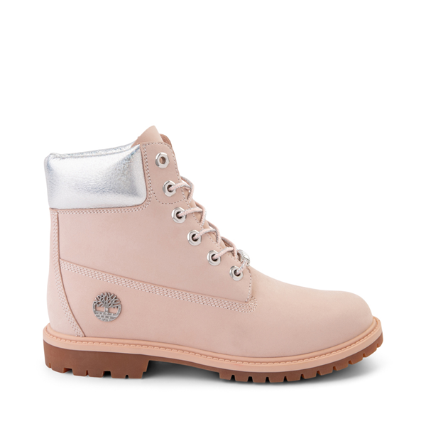 Womens Timberland 6&quot; Metallic Collar Premium Boot - Cameo Rose / Silver