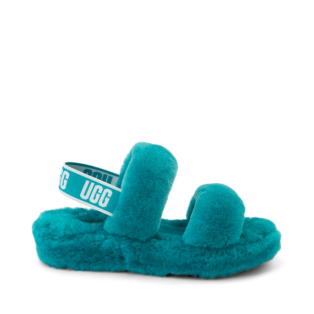 Womens UGG® Oh Yeah Slide Sandal - Aquatic Blue