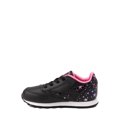 Alternate view of Reebok Classic Leather Athletic Shoe - Baby / Toddler - Black / Stars