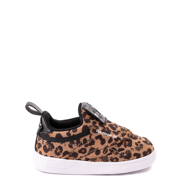 Main view of Reebok Club C Slip On Athletic Shoe - Baby / Toddler - Leopard