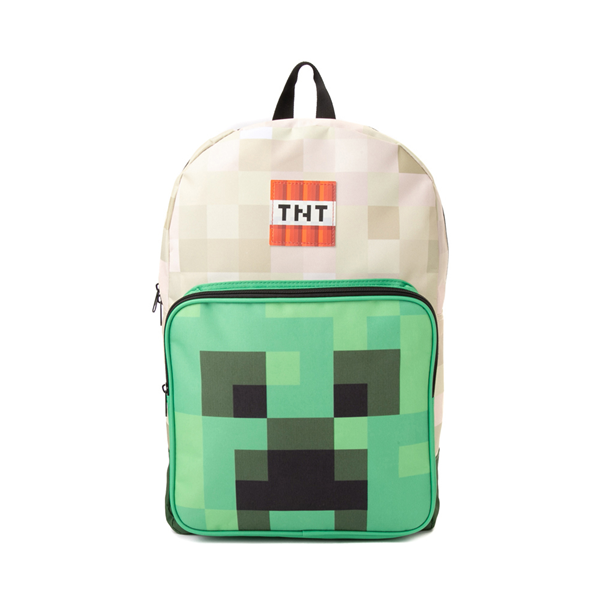Main view of Minecraft Creeper Boom Backpack - Green