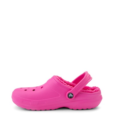 Alternate view of Crocs Classic Fuzz-Lined Clog - Electric Pink