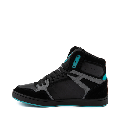 Alternate view of Mens DVS Honcho Skate Shoe - Black / Charcoal / Turquoise