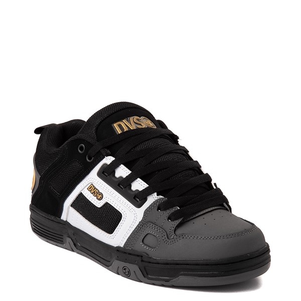 alternate view Mens DVS Comanche Skate Shoe - Black / White / CharcoalALT5
