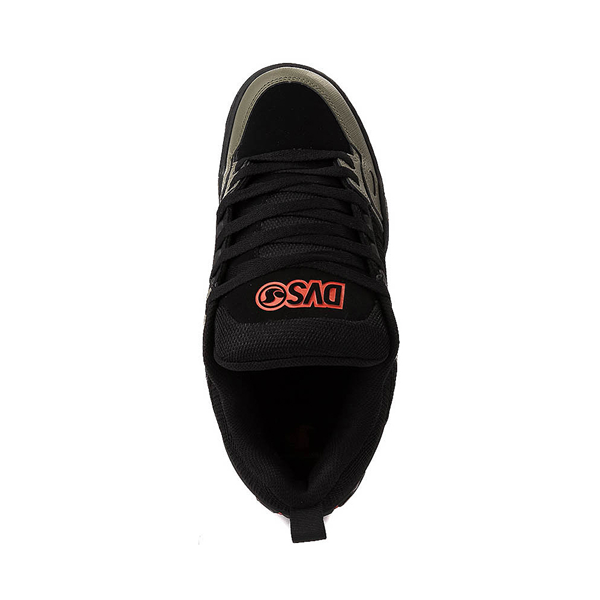alternate view Mens DVS Comanche Skate Shoe - Black / Olive / OrangeALT2