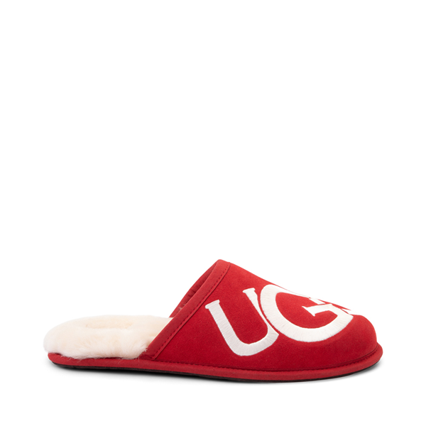 Mens UGG&reg; Scuff Logo Slipper - Samba Red