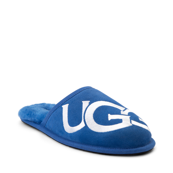 alternate view Mens UGG® Scuff Logo Slipper - Classic BlueALT5
