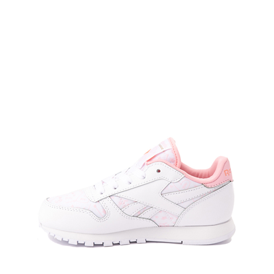 Reebok Classic Leather Athletic Shoe - Little Kid - White / Pink | Journeys