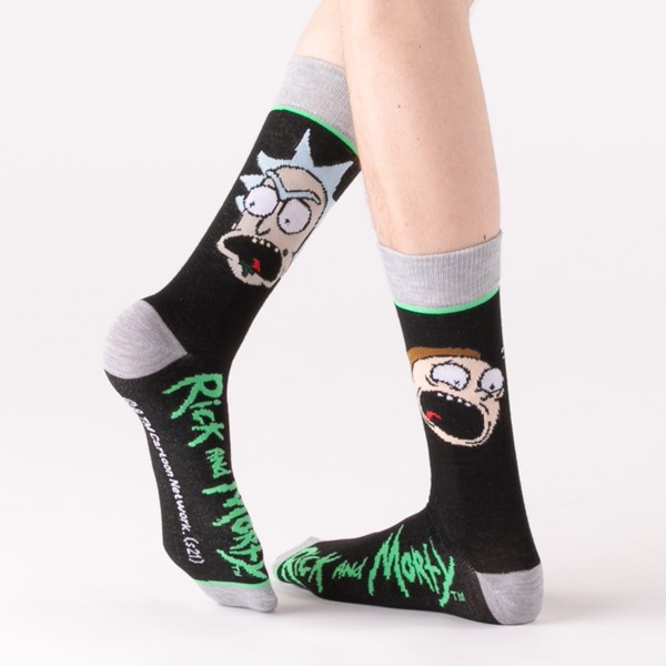 alternate view Mens Rick And Morty Crew Socks 3 Pack - MulticolorALT2
