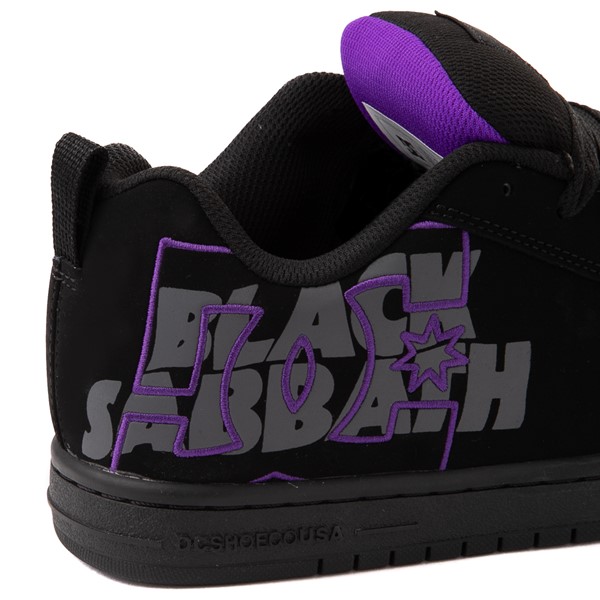 alternate view Mens DC x Black Sabbath Court Graffik Skate Shoe - BlackALT4B