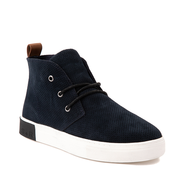 alternate view Mens Strauss and Ramm Chukka Boot - NavyALT5