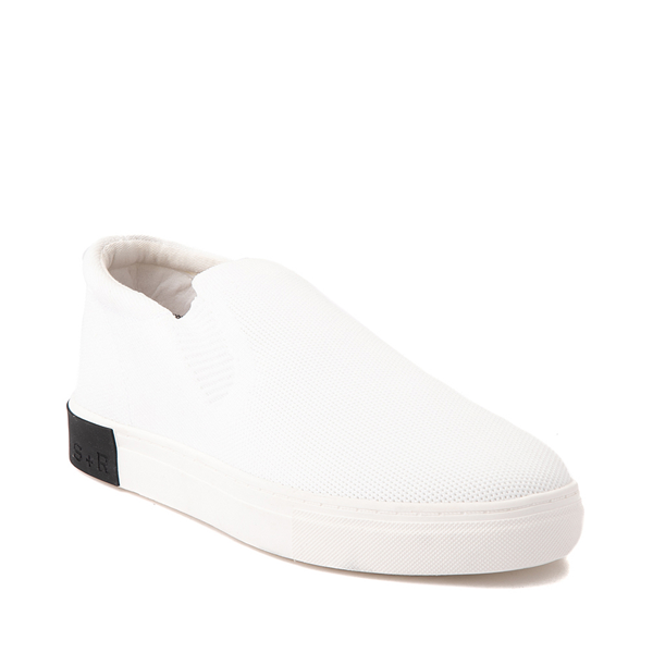alternate view Mens Strauss and Ramm Slip On Casual Shoe - WhiteALT5