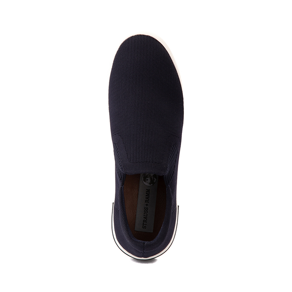 alternate view Mens Strauss and Ramm Slip On Casual Shoe - NavyALT2