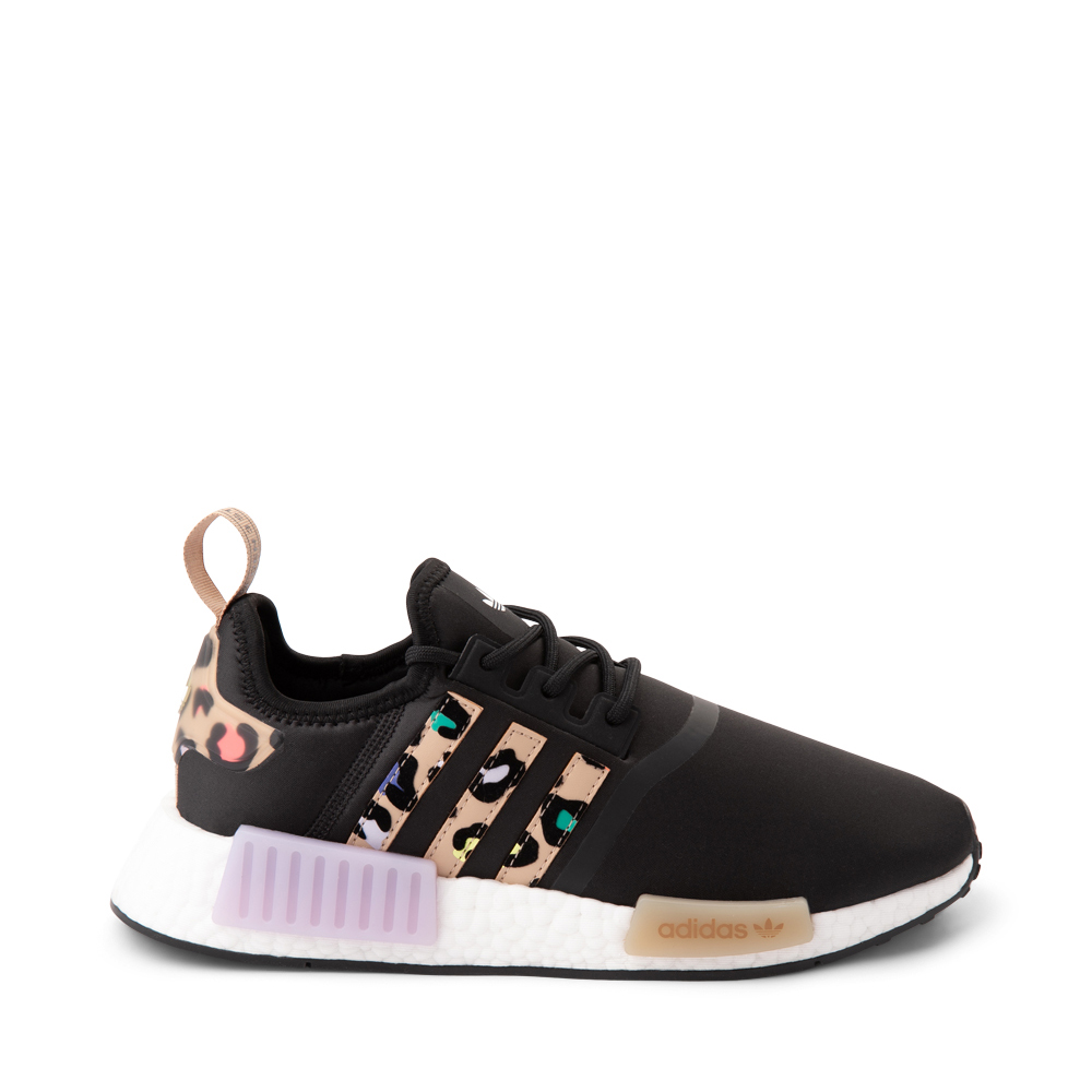 Womens adidas NMD R1 Athletic Shoe - Black / Party Leopard