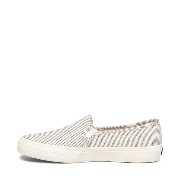 Womens Keds Double Decker Ikat Stripe Slip On Casual Shoe Cream