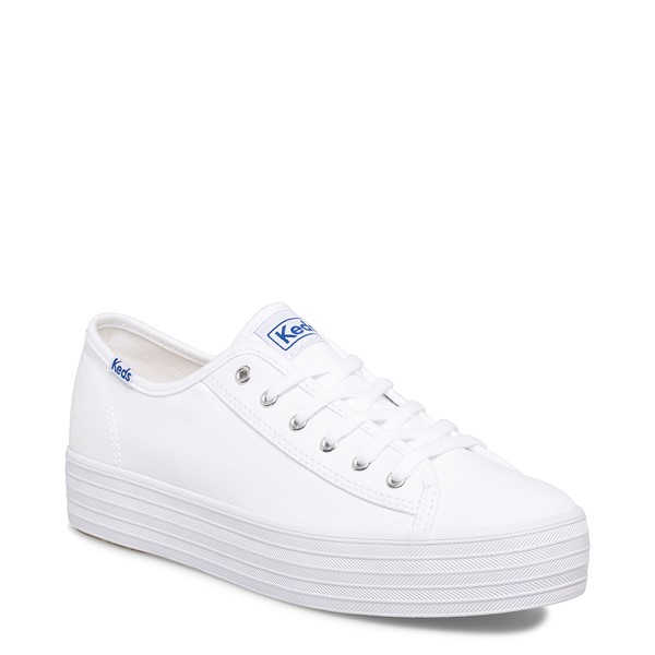Womens Keds Triple Kick Casual Platform Shoe White Journeys