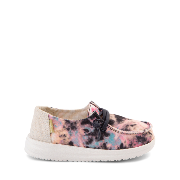 Main view of Hey Dude Wendy Slip On Casual Shoe - Toddler - Pink / Navy Tie Dye