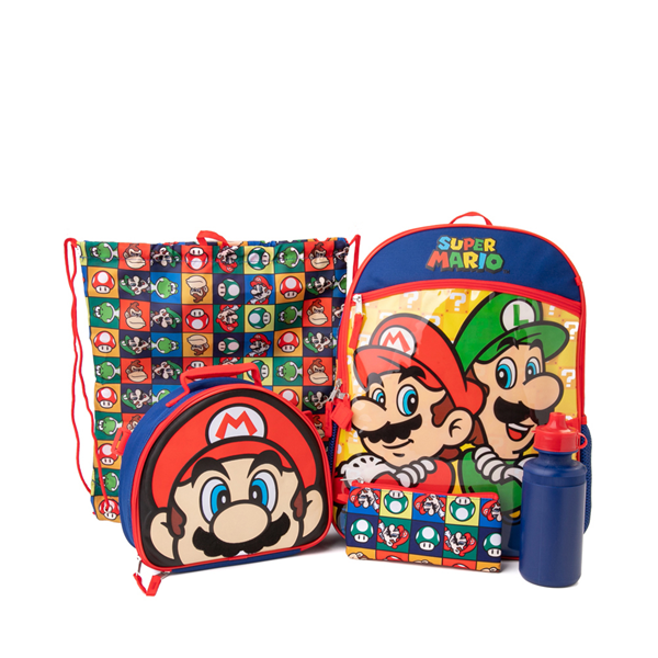Main view of Super Mario Backpack Set - Blue / Multicolor