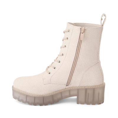 Alternate view of Womens Dirty Laundry Mazzy Lizard Platform Boot - Cream / Clear