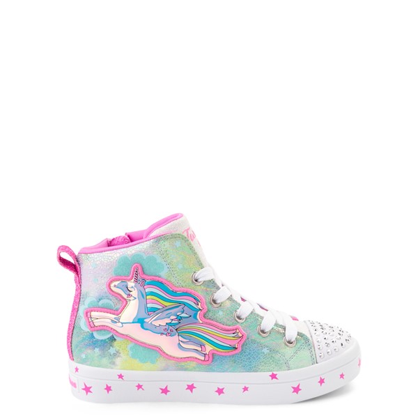 Main view of Skechers Twinkle Toes Twi-Lites Unicorn Sneaker - Little Kid - Pink / Pastel Multicolor
