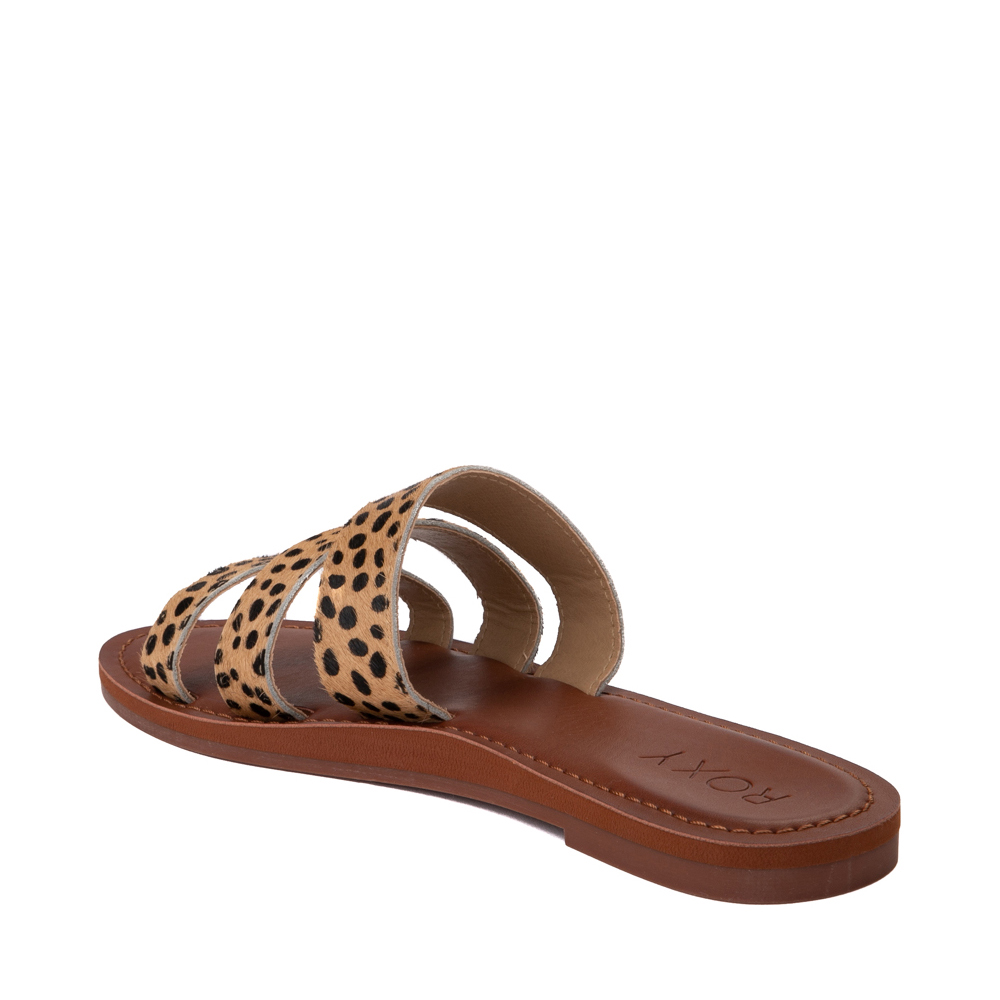Womens Roxy Wyld Rose Slide Sandal - Cheetah | Journeys