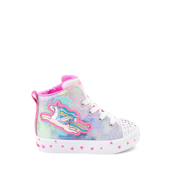 Main view of Skechers Twinkle Toes Twi-Lites Unicorn Sneaker - Toddler - Pink / Pastel Multicolor