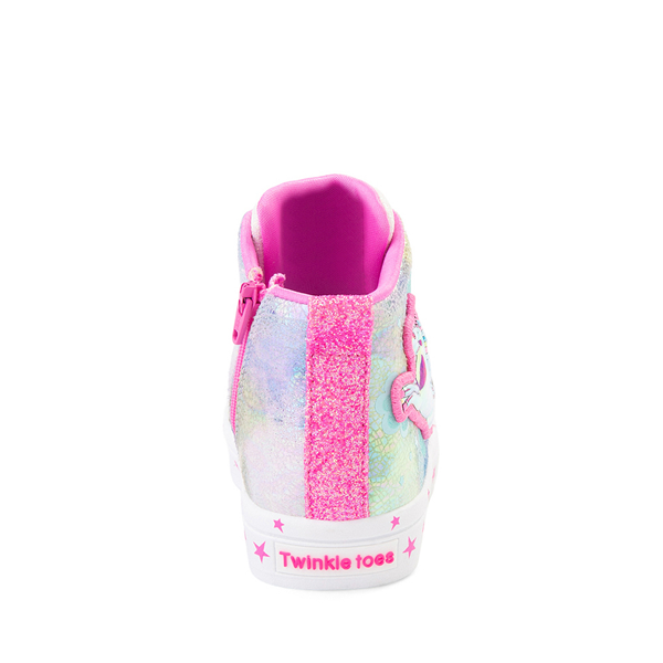 alternate view Skechers Twinkle Toes Twi-Lites Unicorn Sneaker - Toddler - Pink / Pastel MulticolorALT4