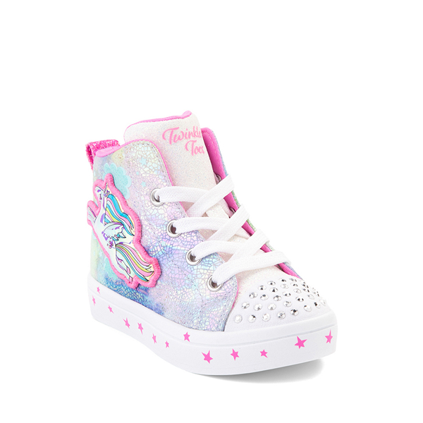 alternate view Skechers Twinkle Toes Twi-Lites Unicorn Sneaker - Toddler - Pink / Pastel MulticolorALT5