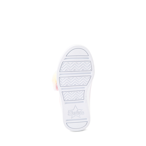 alternate view Skechers Twinkle Toes Twi-Lites Ooh La Fur Sneaker - Toddler - Light Pink / MulticolorALT3