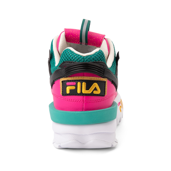 alternate view Womens Fila Disruptor 2 Premium Athletic Shoe - Glow Pink / Gold / GreenALT4