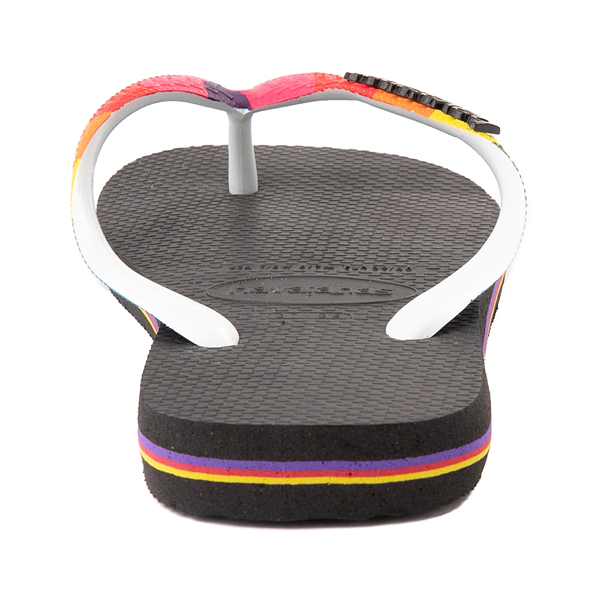 alternate view Havaianas Top Pride Sandal - Black / RainbowALT4