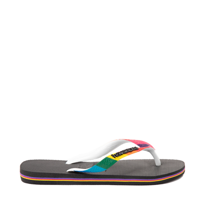 Alternate view of Havaianas Top Pride Sandal - Black / Rainbow