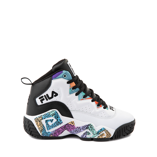 Main view of Mens Fila MB '90s Athletic Shoe - White / Multicolor