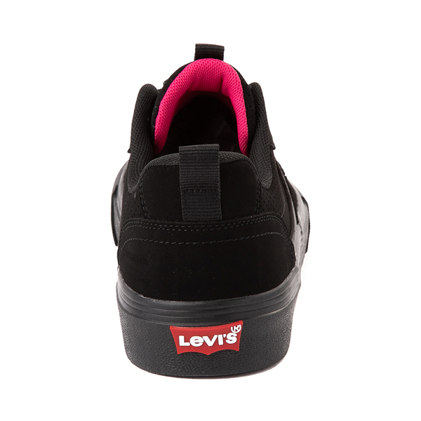 alternate view Womens Levi's Naya Sneaker - Black MonochromeALT4
