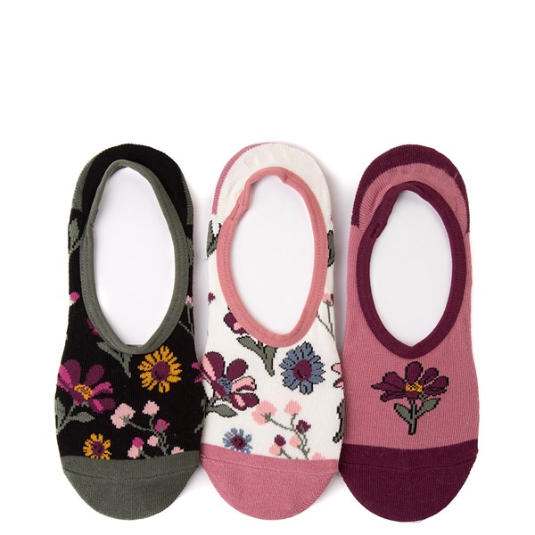 Womens Vans Pressed Floral Canoodle Liners 3 Pack - Multicolor