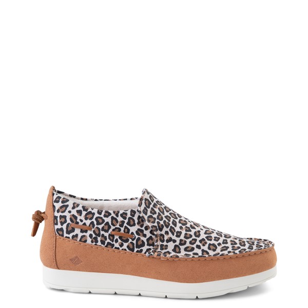 Womens Sperry Top-Sider Moc-Sider Slip On Casual Shoe - Leopard
