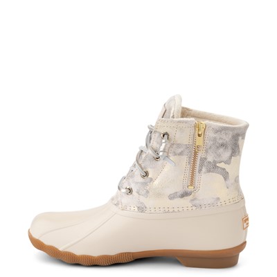 Alternate view of Womens Sperry Top-Sider Saltwater Duck Boot - Ivory / Metallic Camo
