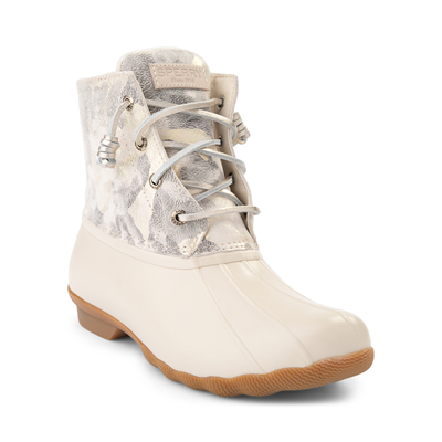 sperry boots off white