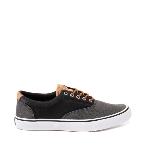 Main view of Mens Sperry Top-Sider Striper II Casual Shoe - Black / Gray